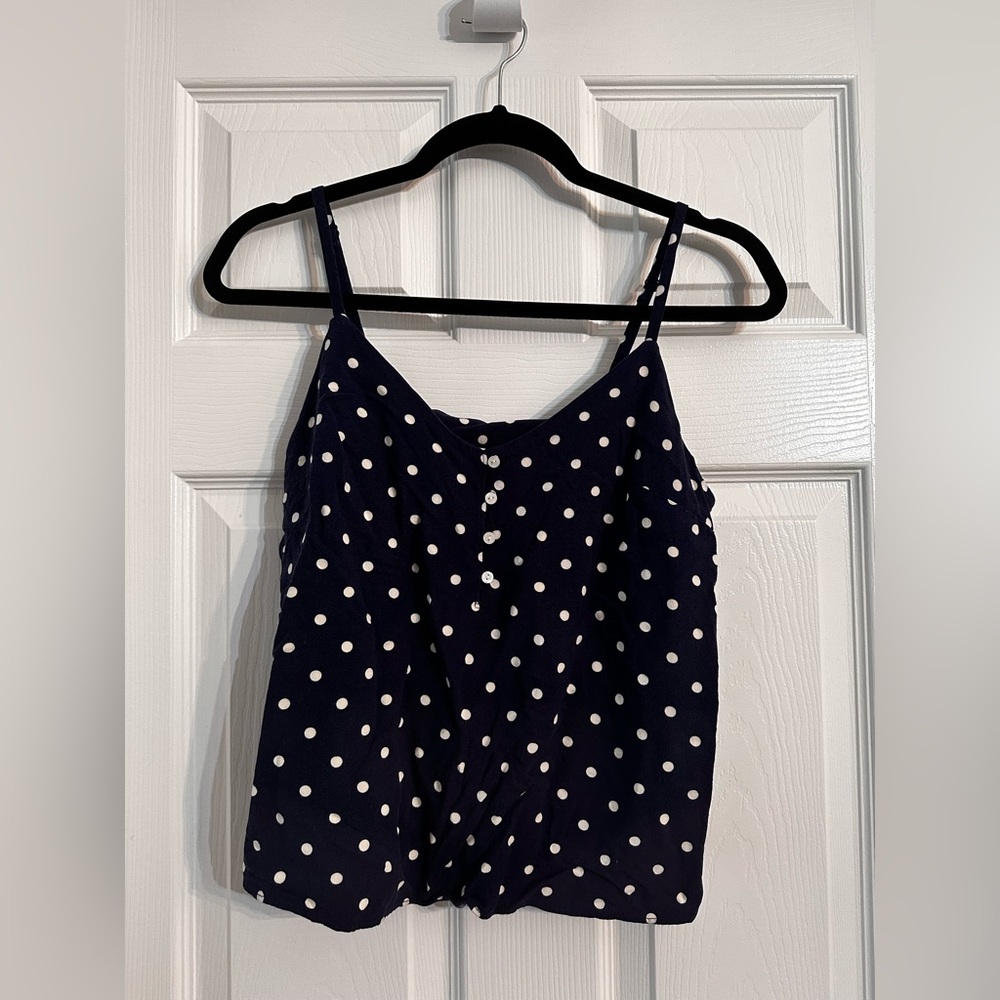 Small Blue/White Polka Dot Old Navy Tank Top
